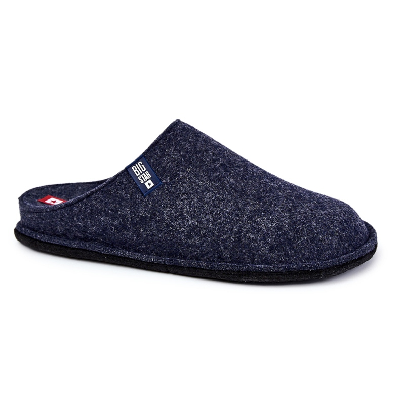 Classic Men's Slippers Big Star KK176004 Navy Blue Classic Men's Slippers Big Star KK176004 Navy Blue
