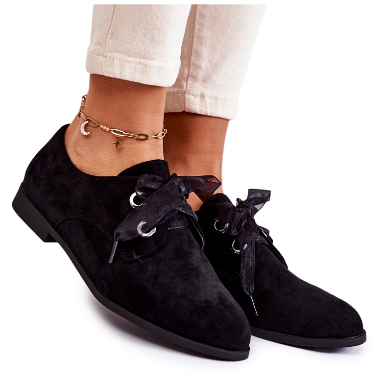 Women's Suede Tied Shoes La.Fi 210014B-SU Black