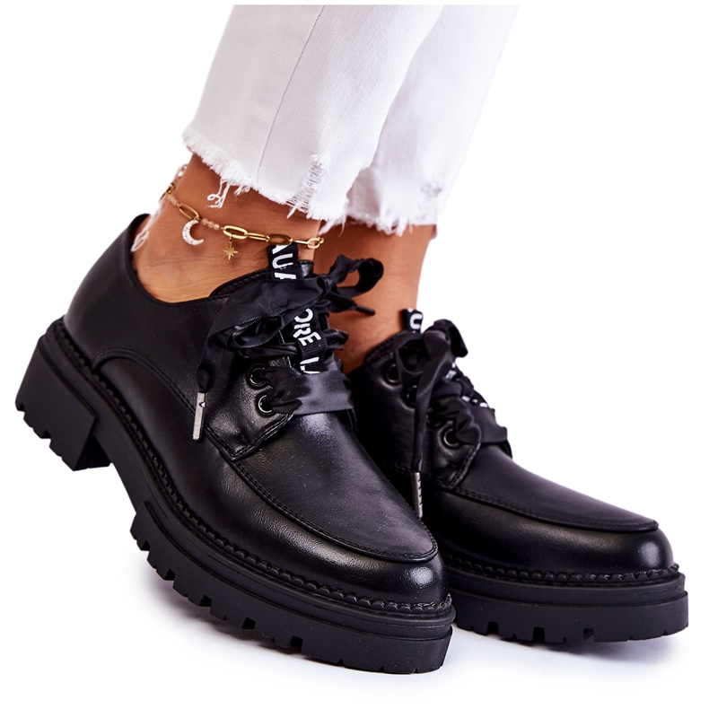 Women's Leather Shoes La.Fi 210004B-PU Black Women's Leather Shoes La.Fi 210004B-PU Black