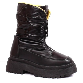 Vinceza W JAN168 quilted snow boots black