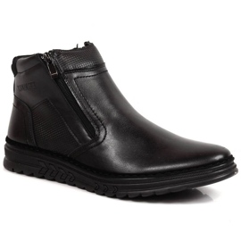 Leather shoes with insulated zippers T.Sokolski M SCA187A black