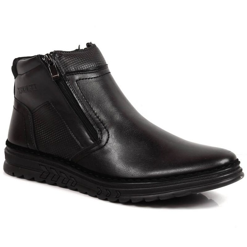 Leather shoes with insulated zippers T.Sokolski M SCA187A black