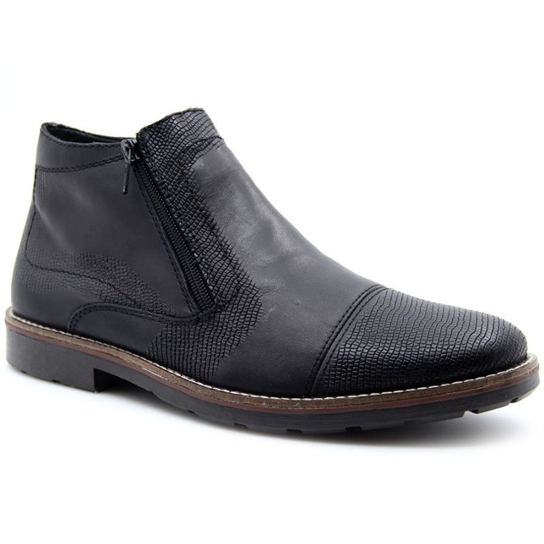 Leather insulated boots Rieker M RKR269 black