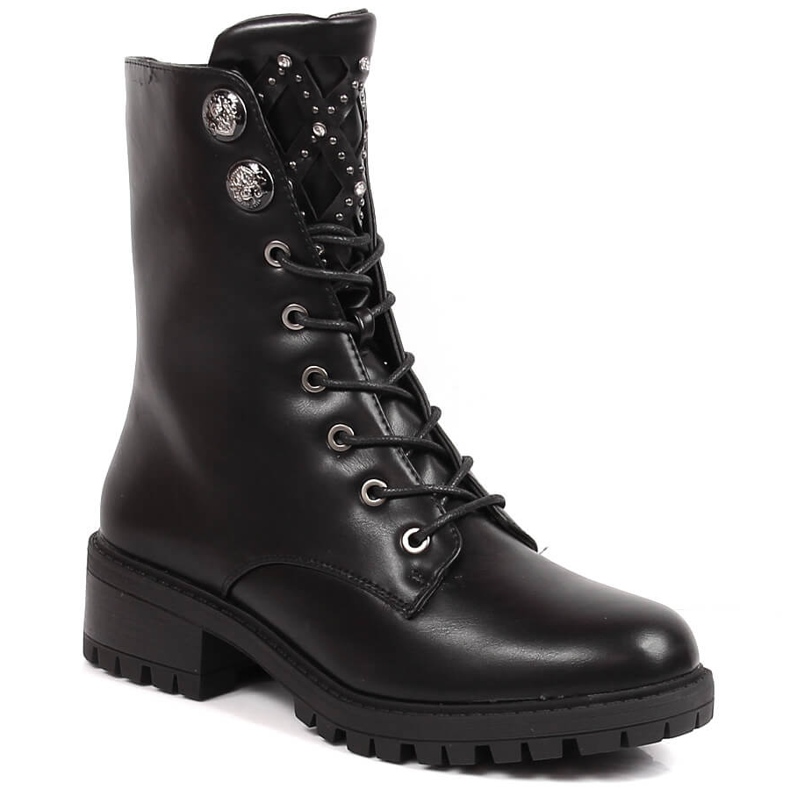 Jezzi Women's boots with black jets with jets