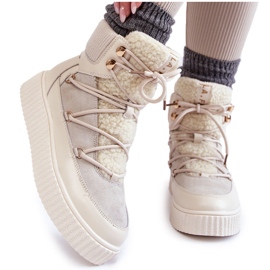 PL4 Women's Snow Boots La.Fi 280072W-QN Light beige