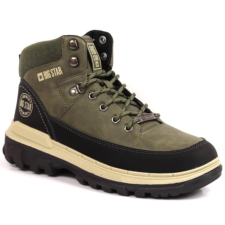 Men's Khaki Big Star KK174119 hiking boots green