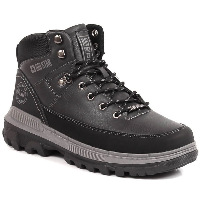 Men's black boots Big Star KK174120 Men's black boots Big Star KK174120
