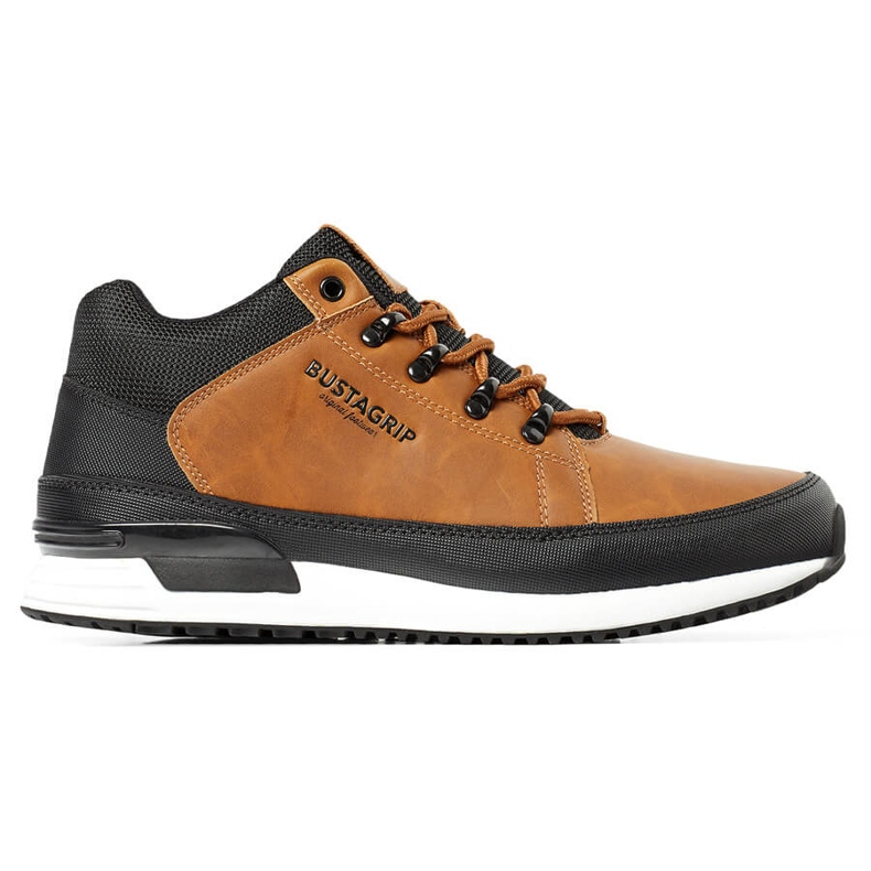 Brown leather men's shoes Cruiser Bustagrip