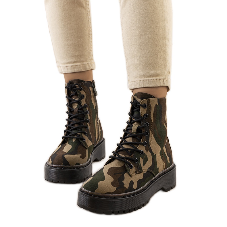 PA1 Lanita green military trappers brown PA1 Lanita green military trappers brown