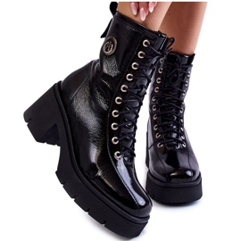 FILIPCZYK Fashionable Leather Insulated High Heel Ankle Boots Black FILIPCZYK Fashionable Leather Insulated High Heel Ankle Boots Black