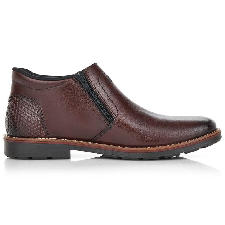 Brown leather men's boots Rieker 15398