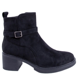 PA1 Aretha Black wide heel boots PA1 Aretha Black wide heel boots