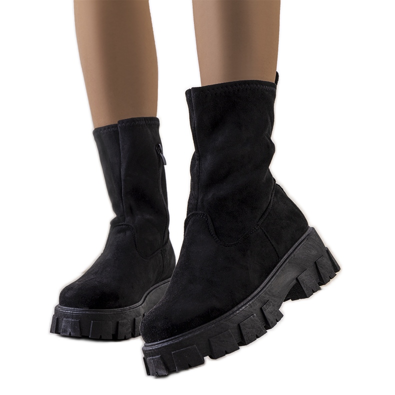 PA1 Black boots on the Conco platform