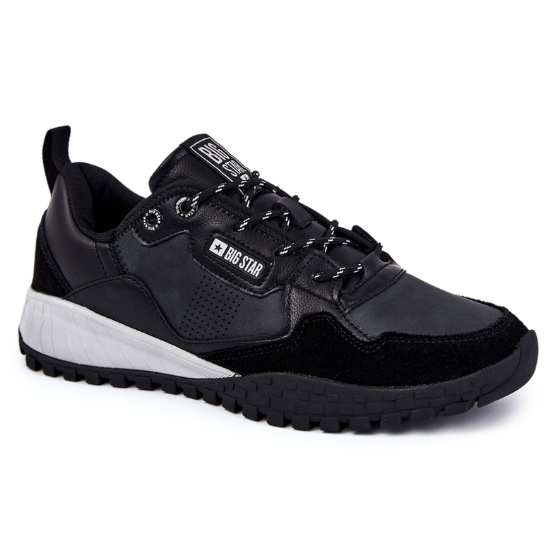 Men's Classic Sport Shoes Memory Foam Big Star KK174270 Black