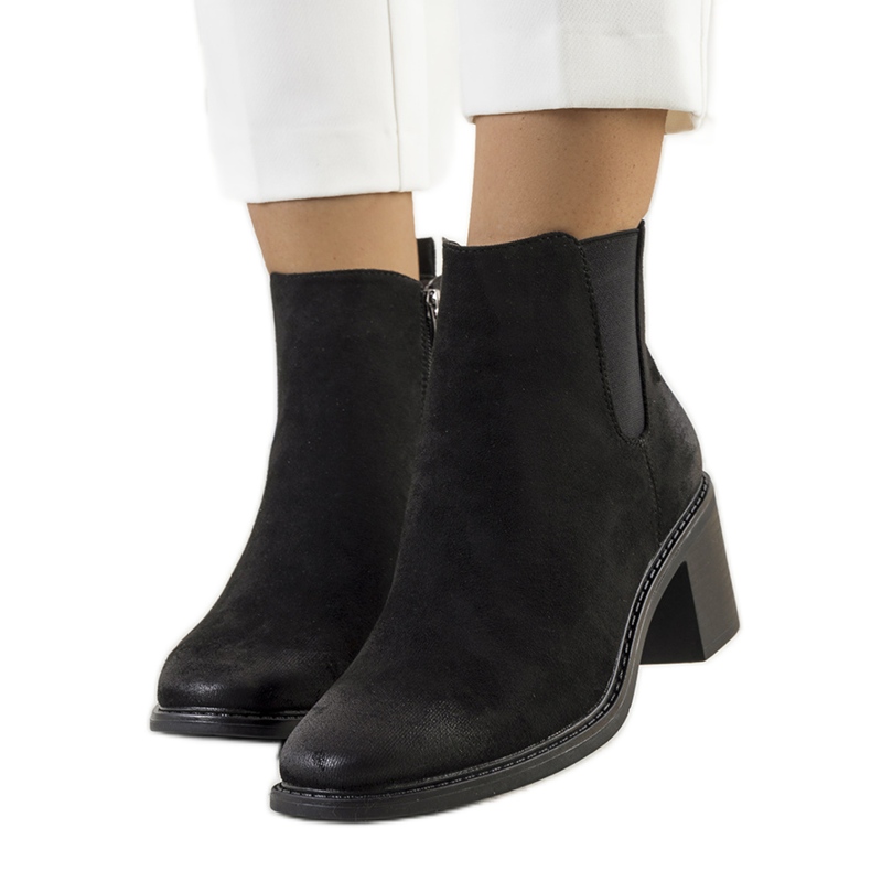 PA1 Black Luiza high-heeled boots