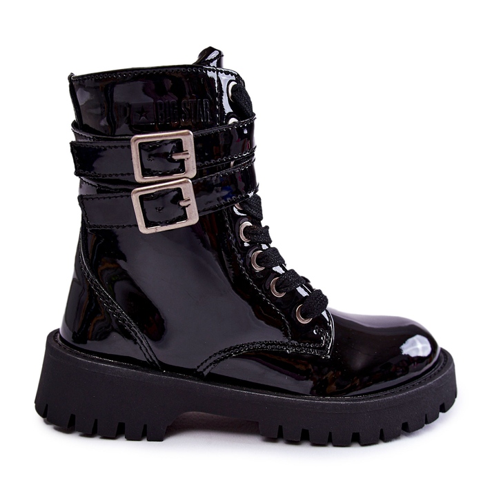 Children's Lacquered Boots Big Star KK374131 Black