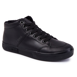 Men's Classic Leather Sneakers Big Star KK174348 Black Men's Classic Leather Sneakers Big Star KK174348 Black