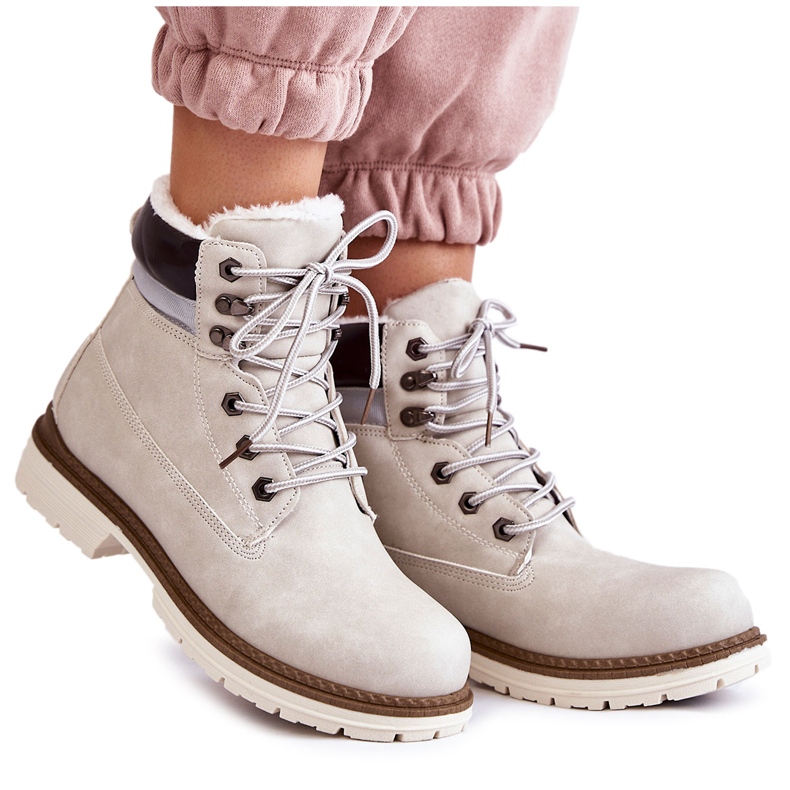 Women's Warm Boots Light Gray Lonne grey