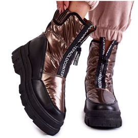 Vinceza Women's Comfortable Snow Boots, Brown and Black Elodia multicolored