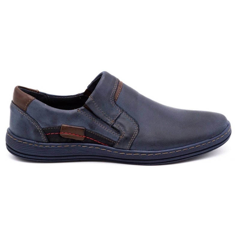 Olivier Men's moccasins leather 520 navy blue Olivier Men's moccasins leather 520 navy blue