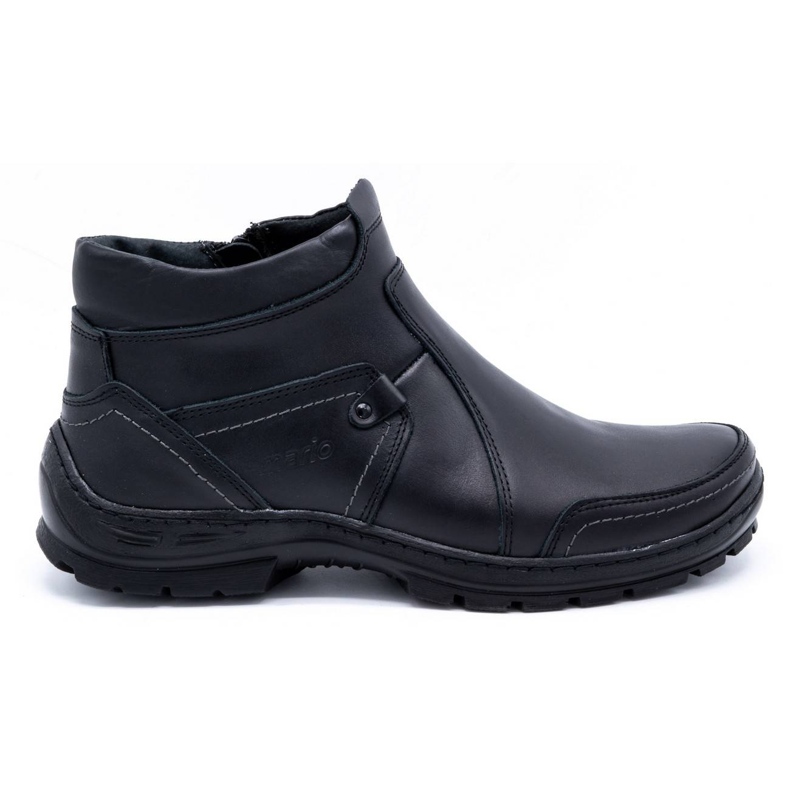 Olivier Men's winter leather boots 352MP black