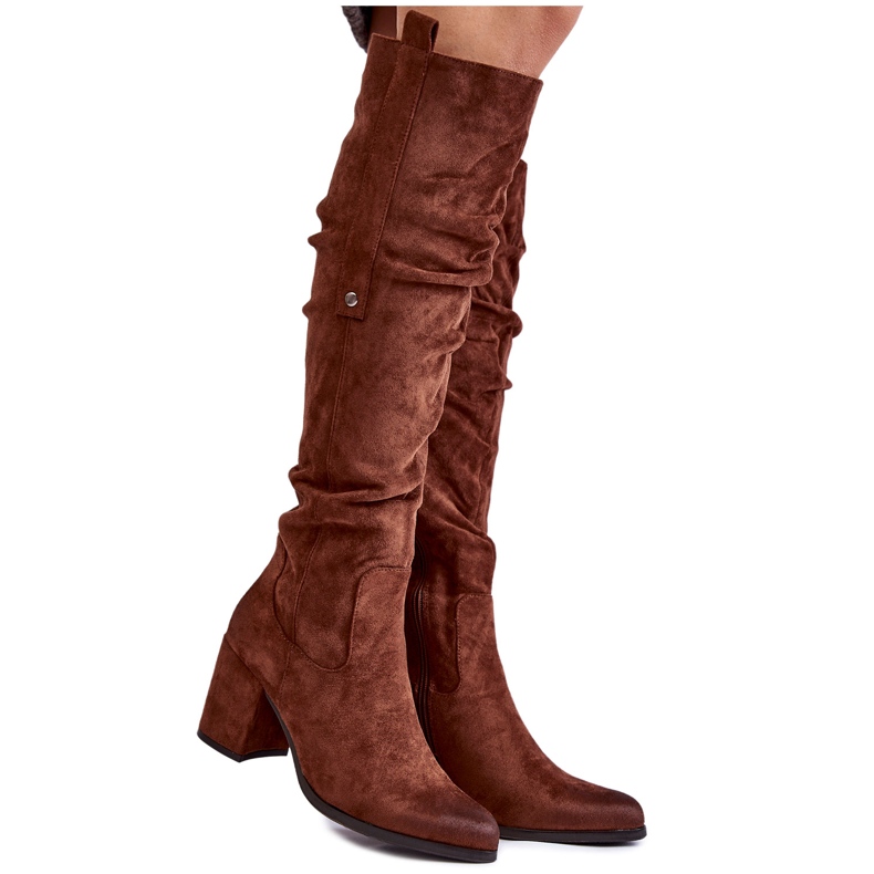 PL4 Suede Over The Knee Boots La.Fi 270065FX-SU Brown