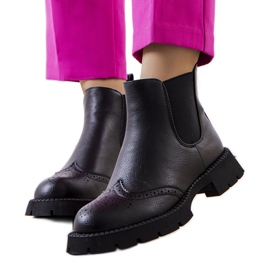 BM Black Chelsea boots on a massive Lucero sole