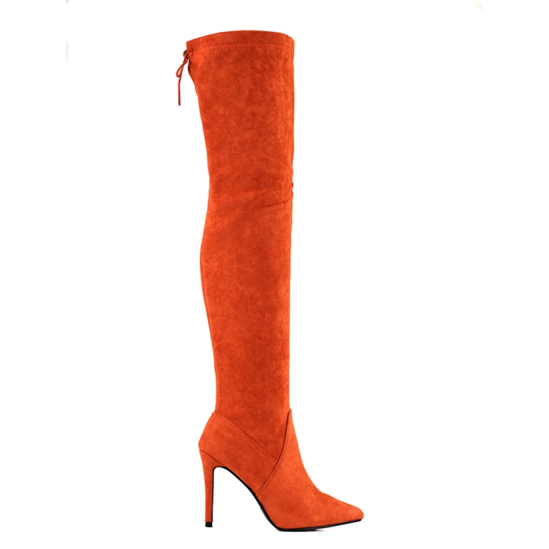 Small Swan Women's musketeers on a Shelovet heel orange