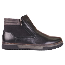 High men's boots with a Shelovet zipper black High men's boots with a Shelovet zipper black