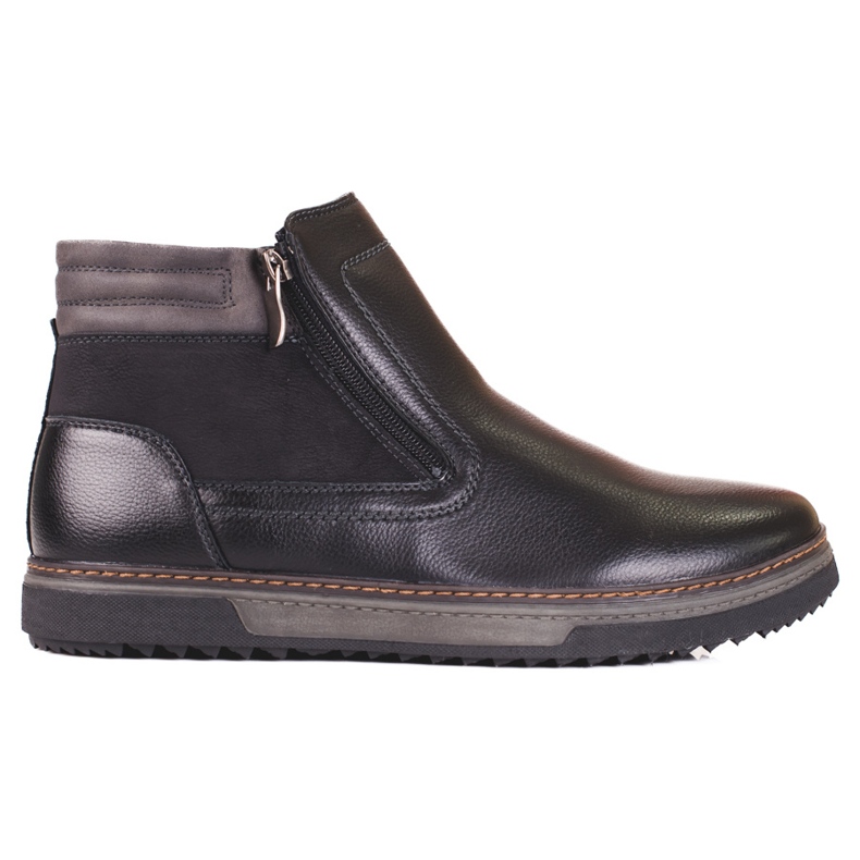 High men's boots with a Shelovet zipper black