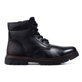 Black Shelovet men's hiking boots