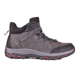 Men's high boots with protector grey