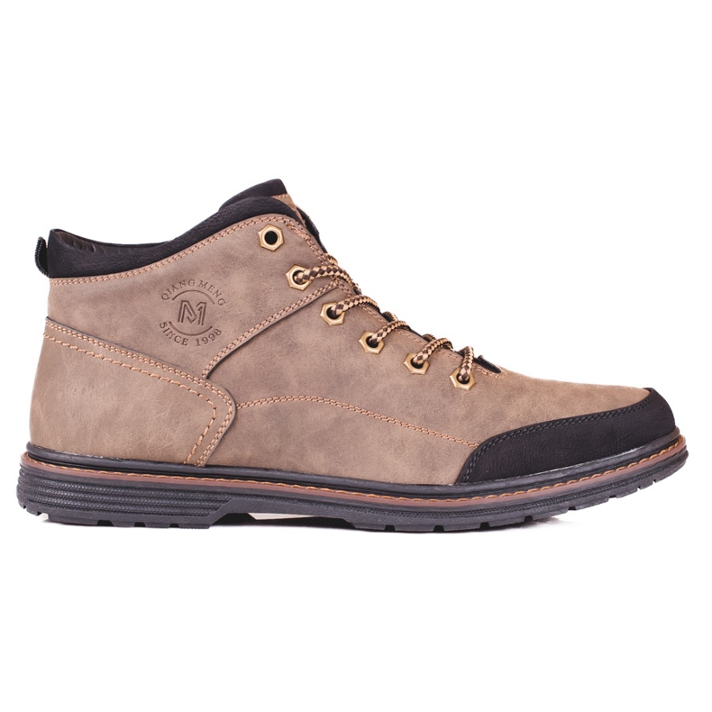 Shelovet men's high boots beige brown Shelovet men's high boots beige brown