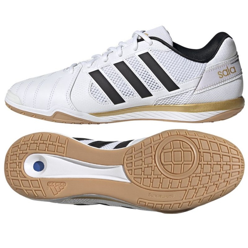Adidas Top Sala M HR0147 football shoes white white Adidas Top Sala M HR0147 football shoes white white