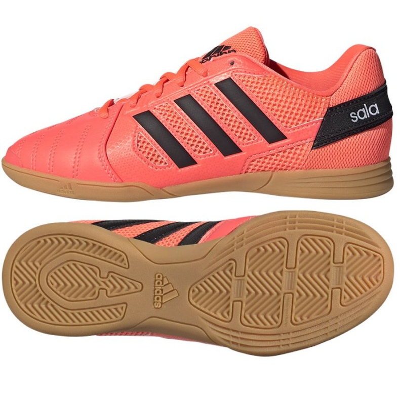 Adidas Super Sala In Jr GW1700 football boots red oranges and reds