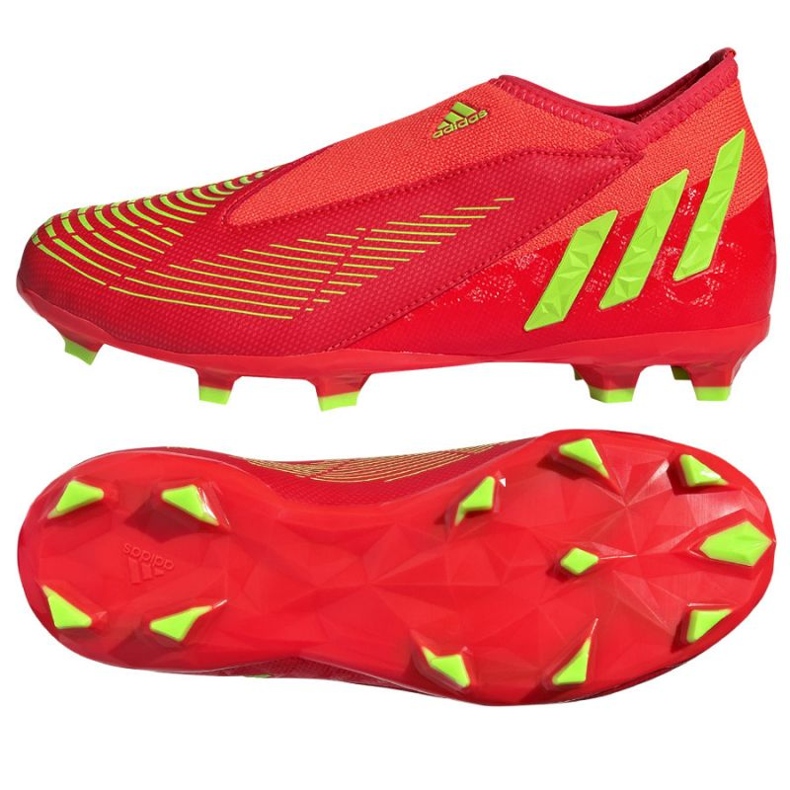 Adidas Predator Edge.3 Ll Fg Jr GW0985 football boots oranges and reds