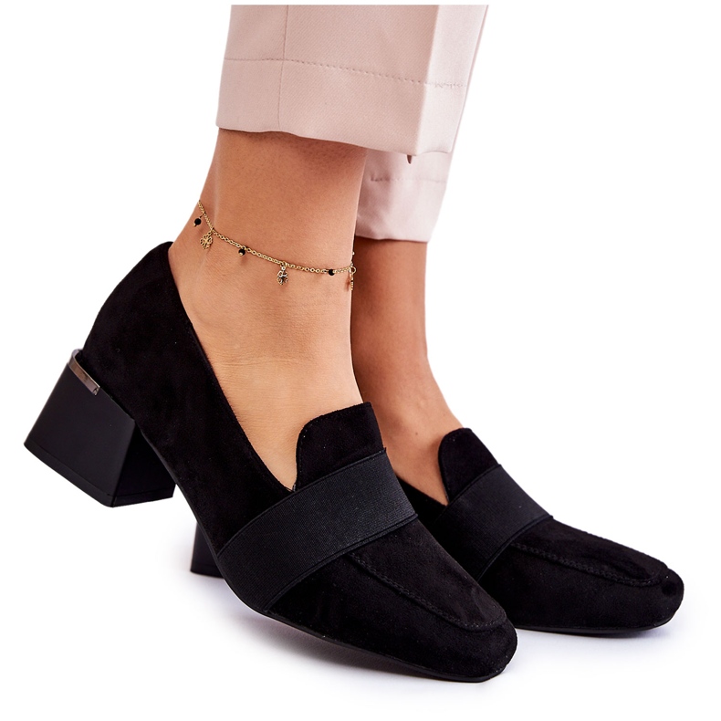 Fashionable Suede Pumps La.Fi 230033B-SU Black