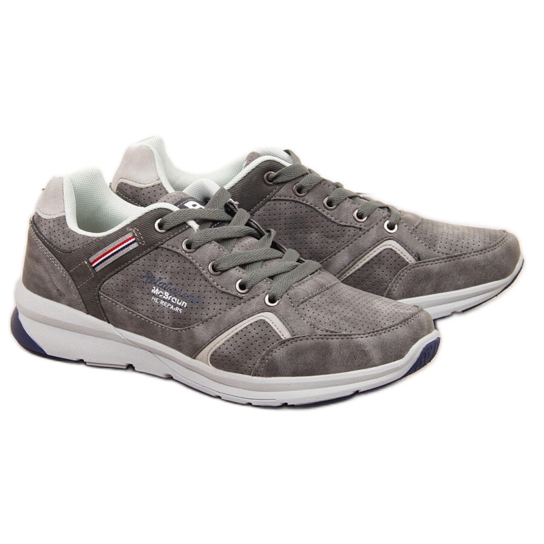 Gray McBraun casual men's sports shoes grey