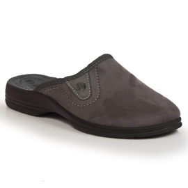 Comfortable gray Inblu men's home slippers grey