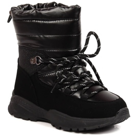 Girls' snow boots insulated with sheep wool black News