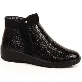 Wedge boots, insulated crochet T.Sokolski W SCA176A black