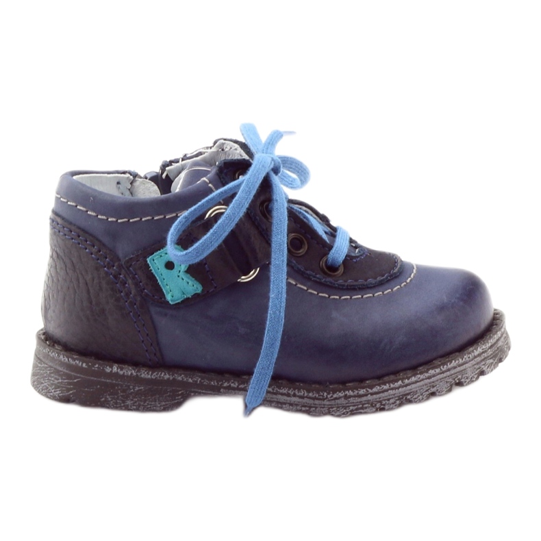 Boys' leather boots 1456 navy blue RenBut Boys' leather boots 1456 navy blue RenBut