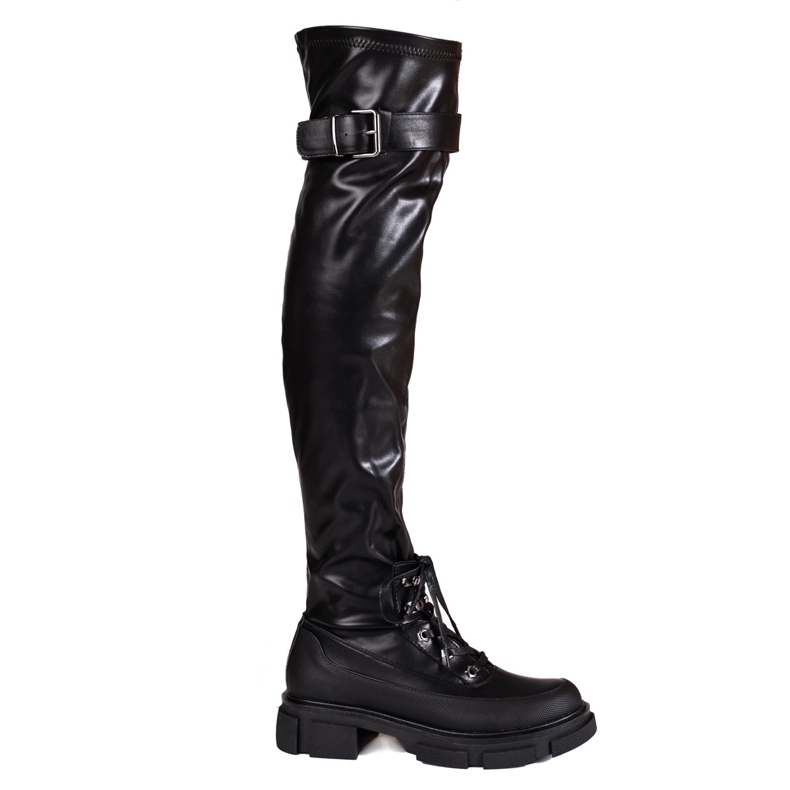 Women's boots made of eco leather Shelovet black