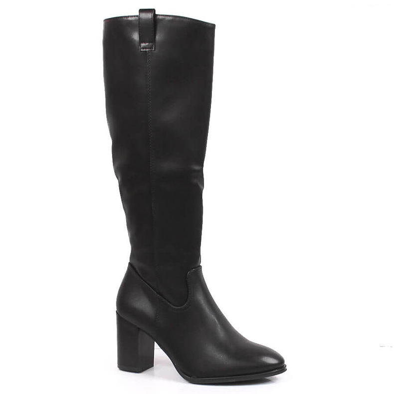 Black Sergio Leone high-heeled women's boots