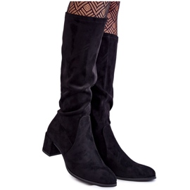 Sergio Leone Classic Black Harpen Suede Boots Sergio Leone Classic Black Harpen Suede Boots