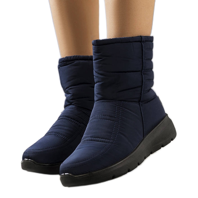 PA1 Alani navy blue quilted snow boots