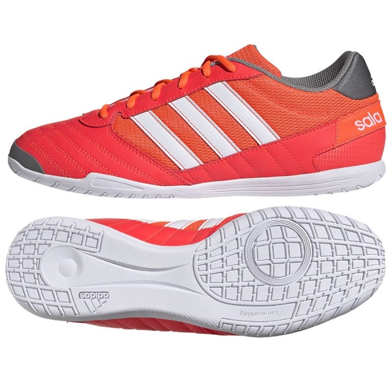 Adidas Super Sala In M GV7593 football boots red oranges and reds