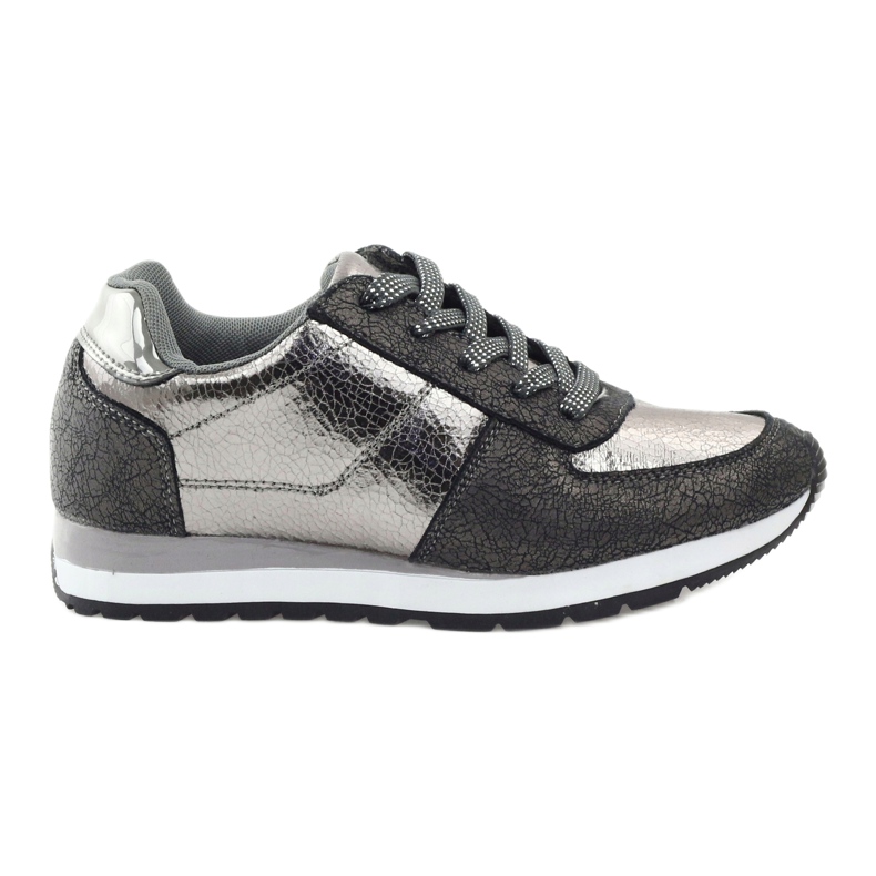 McArthur Women's silver-gray metallic sports shoes grey McArthur Women's silver-gray metallic sports shoes grey
