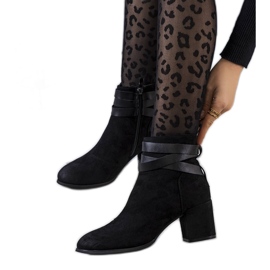 PA1 Black ankle boots on the Fletcher post