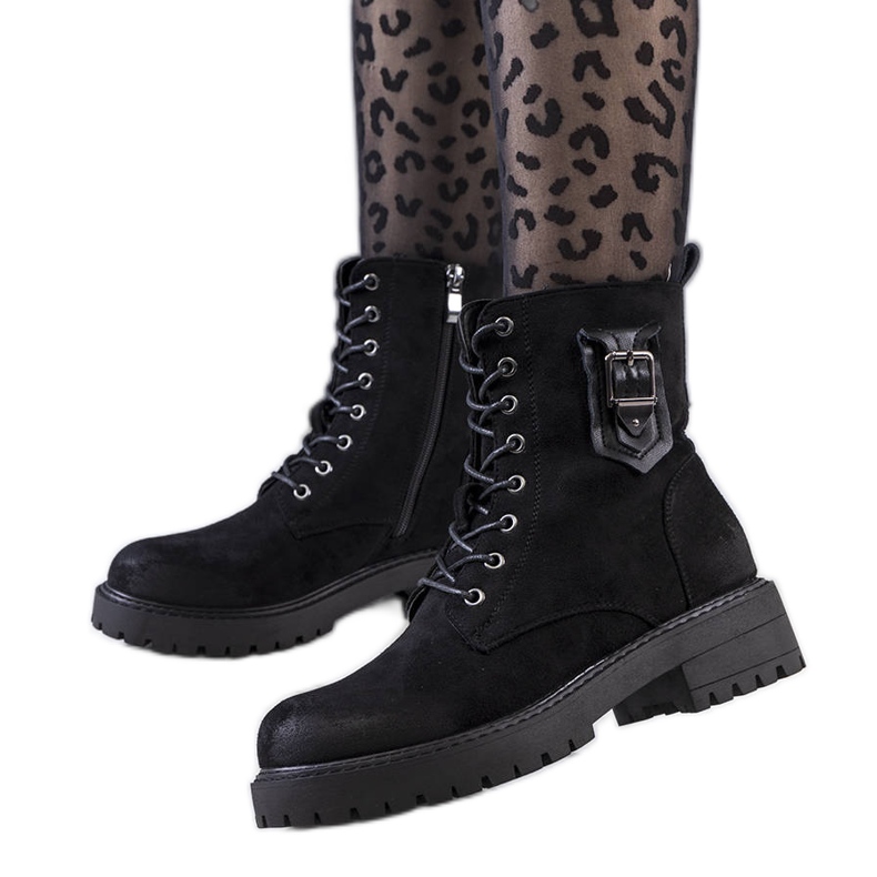 Judy's black trappers